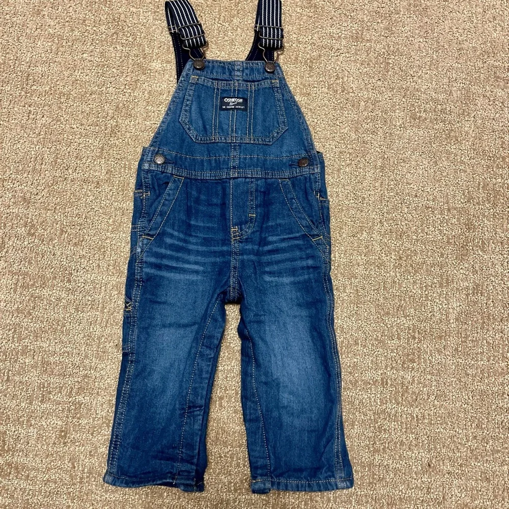 OshKosh B’Gosh Blue Polyester Lined Bib Overalls